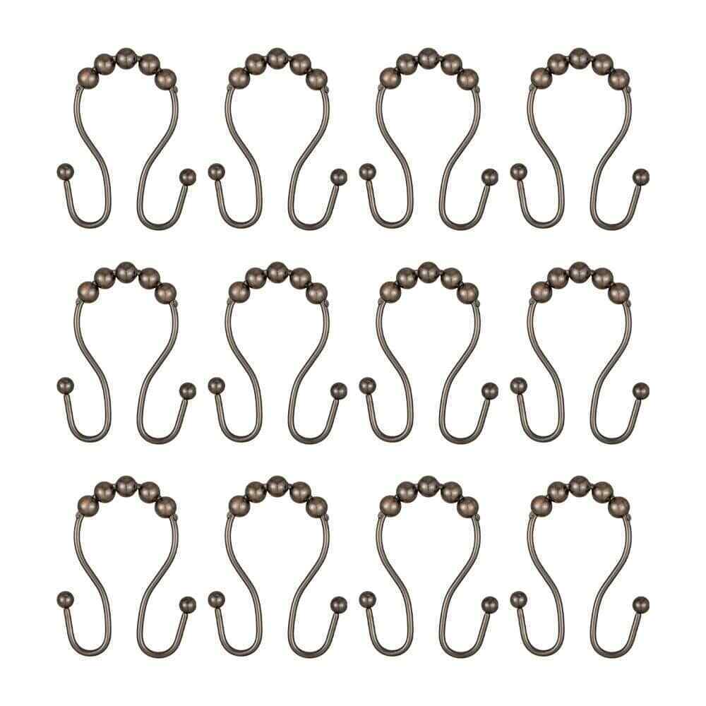 Utopia Alley Roller Ball Shower Curtain Rings Bathroom Stainless Rubbed Bronze