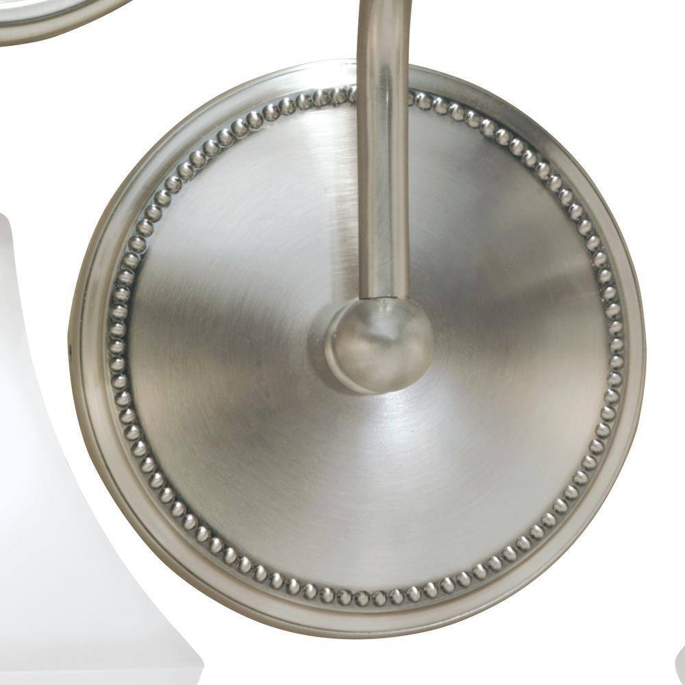 NORWELL Soleil 2-Light Brush Nickel Wall Sconce