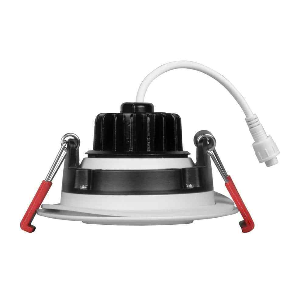 NICOR 3 in. 2700K Remodel Recessed Integrated LED Gimbal Downlight Kit in White