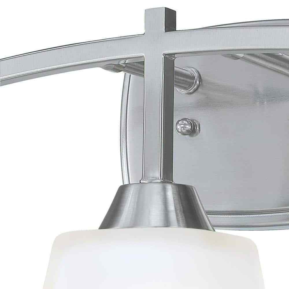 Westinghouse Midori 3-Light Brushed Nickel Wall Mount Bath Light 6573600