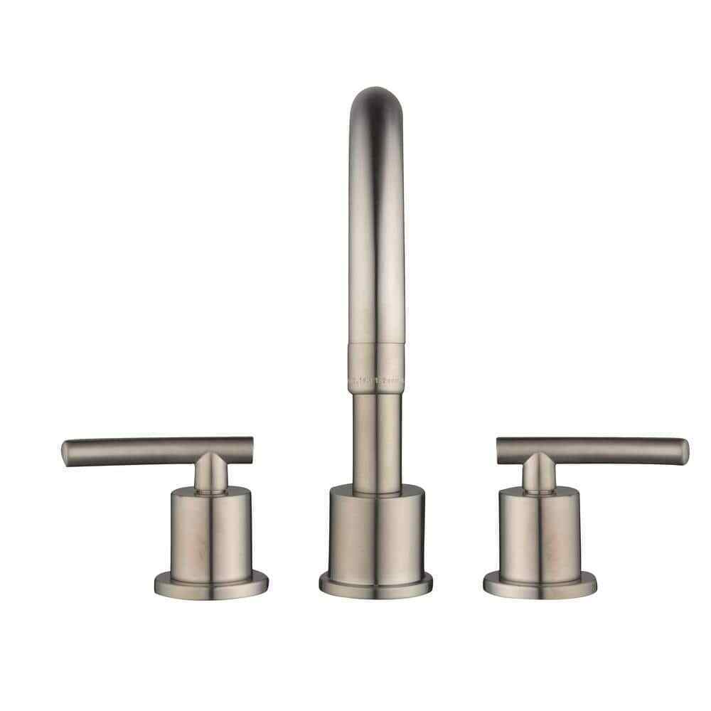 Glacier Bay Dorset 8 in. Widespread 2-Handle Bathroom Faucet Brushed Nickel