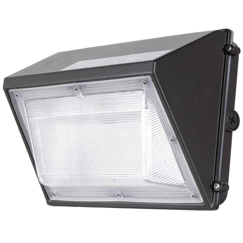 Cedar Hill 300-Watt Equiv Integrated LED Bronze Dusk to Dawn Wall Pack Light