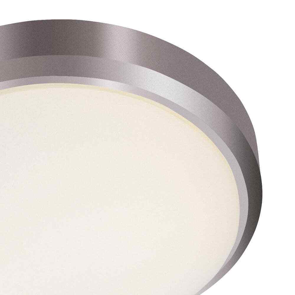 Bel Air Lighting Bliss 11 in. 1-Light Brushed Nickel Flush Mount Ceiling Light