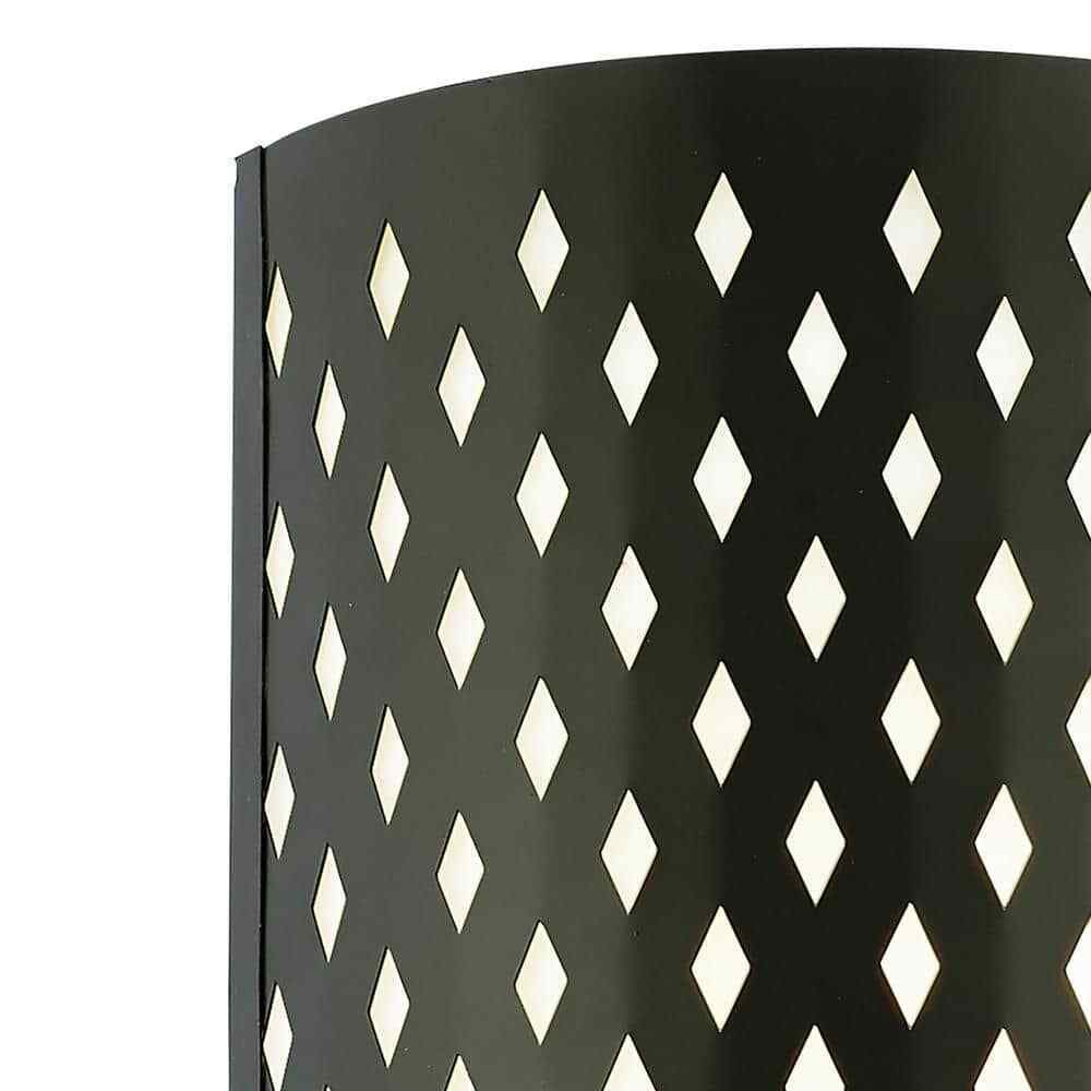 River of Goods Theo 1-Light Matte Black Wall Lantern Sconce Exterior Lighting