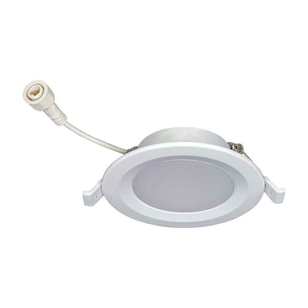 4 in. Color Selectable CCT Canless LED Recessed Light Trim Downlight 6-Pk