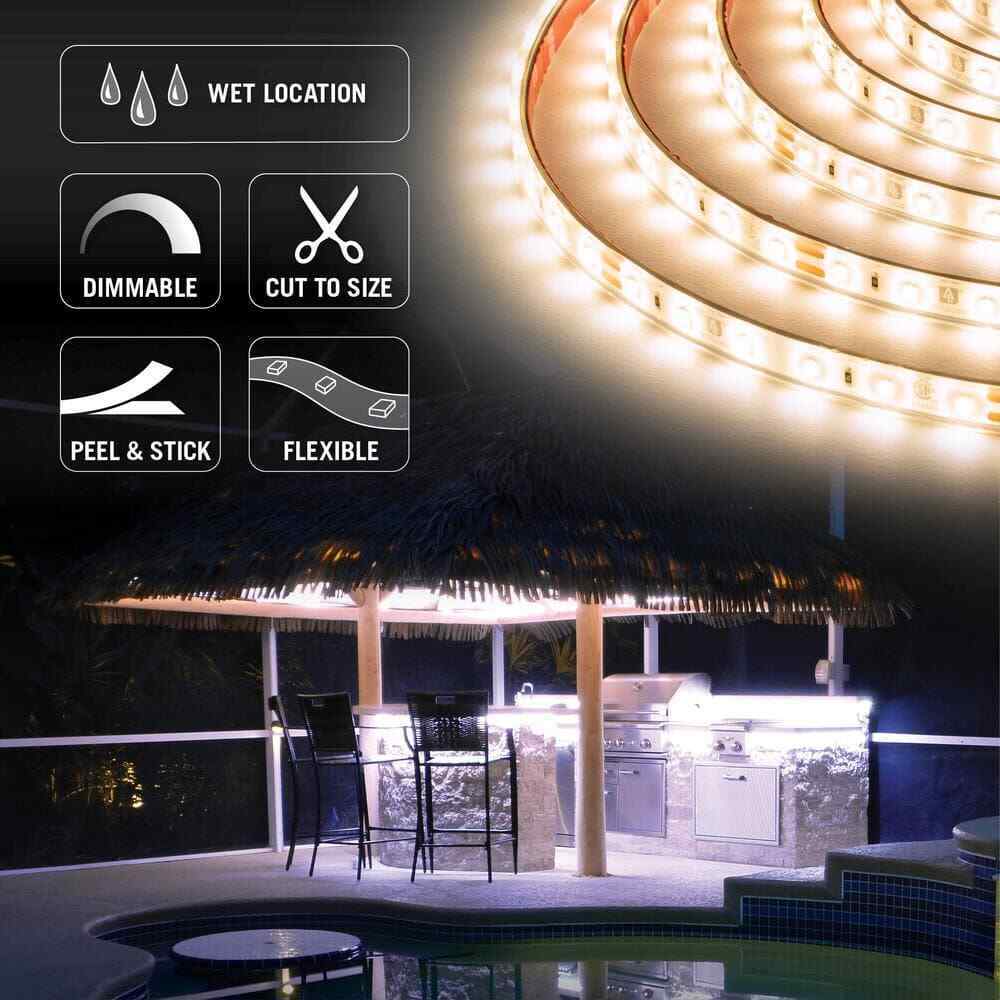 Armacost Lighting RibbonFlex Pro 32 ft. 24-Volt White Outdoor LED Tape Light