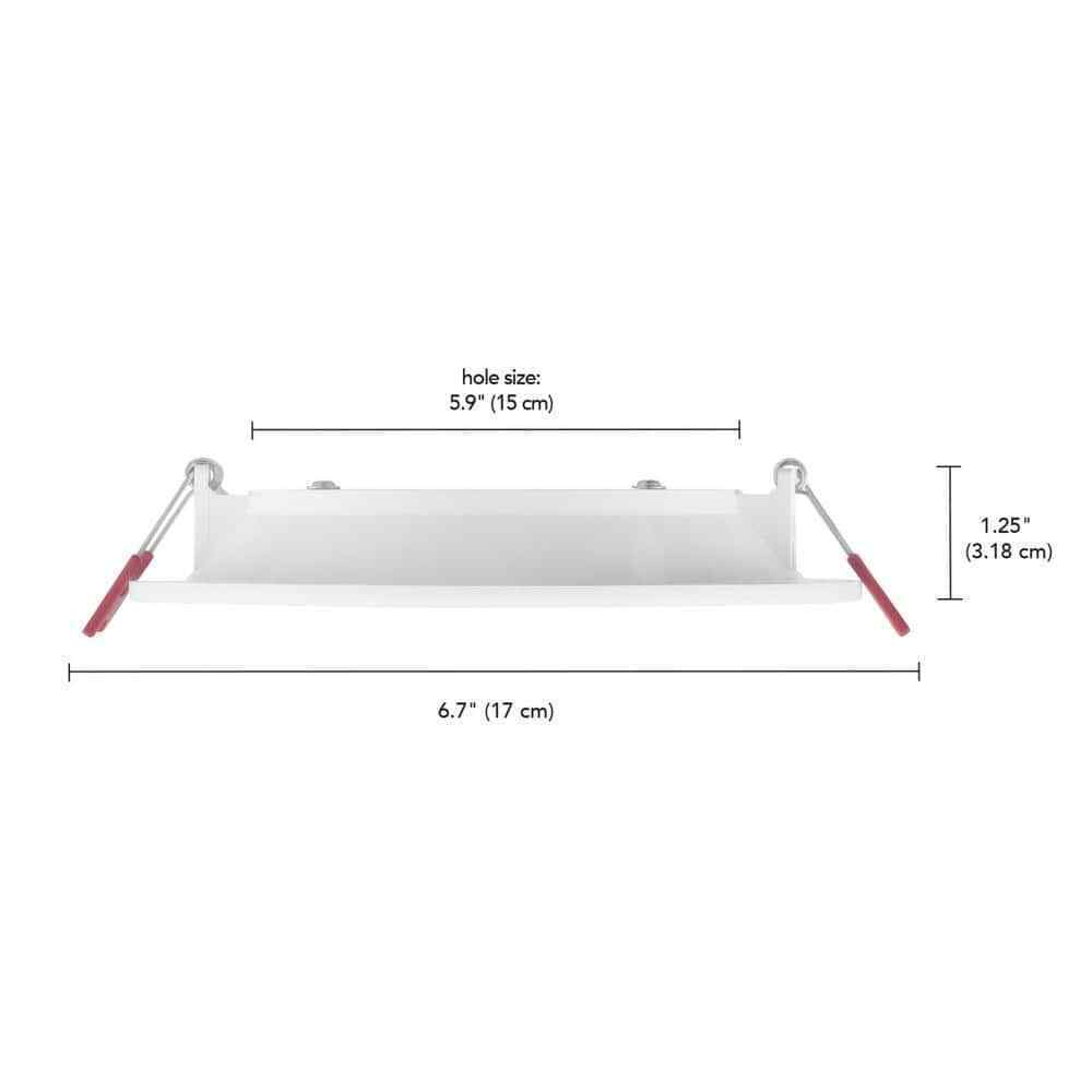 Commercial Electric 6 in. LED Infiniti Edge Ultra Slim 92097