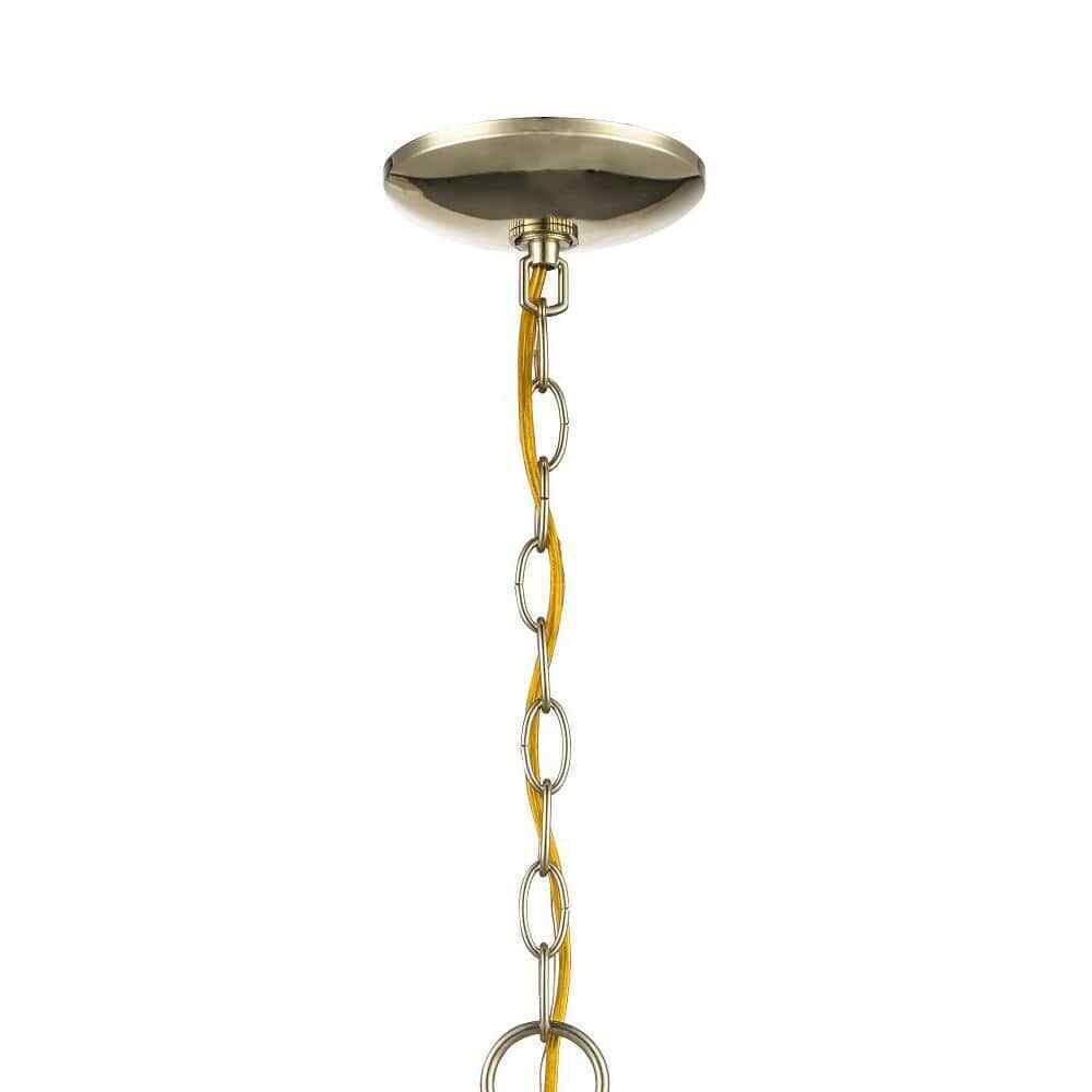 Tranquility 9-Light Polished Brass Tiered Chandelier w/ Beveled Acrylic Shade