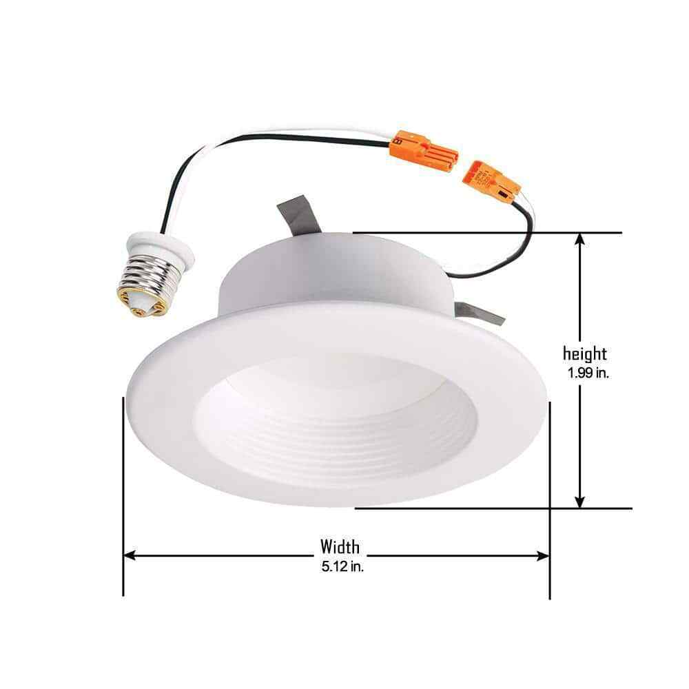 HALO RL4 Series 4-inch recessed LED retrofit module, Integrated LED Matte white