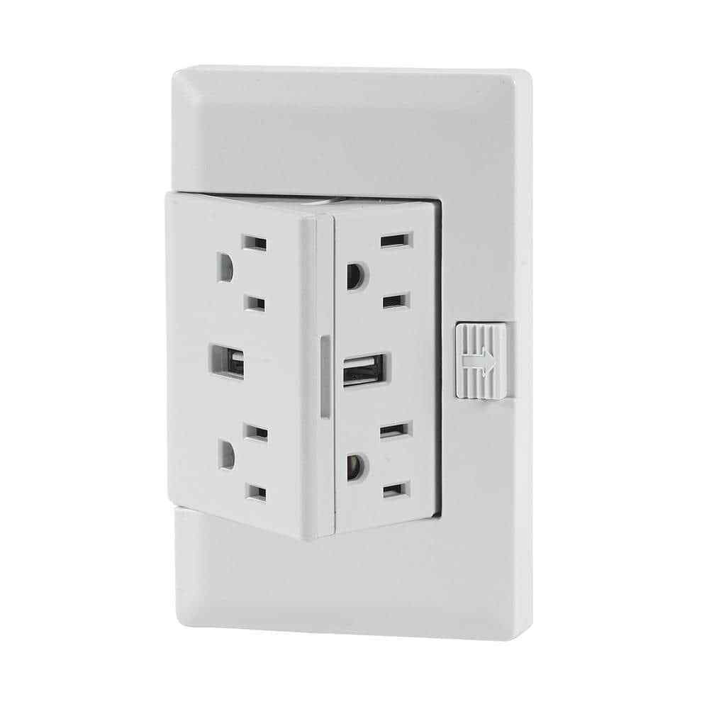 theOUTlet USB - 15 Amp 125 Volt Permanent Outlet Extende