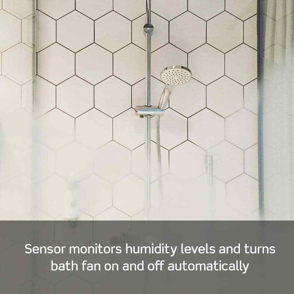 Leviton Decora In-Wall Combination Humidity Sensor Fan Control w/Light Switch