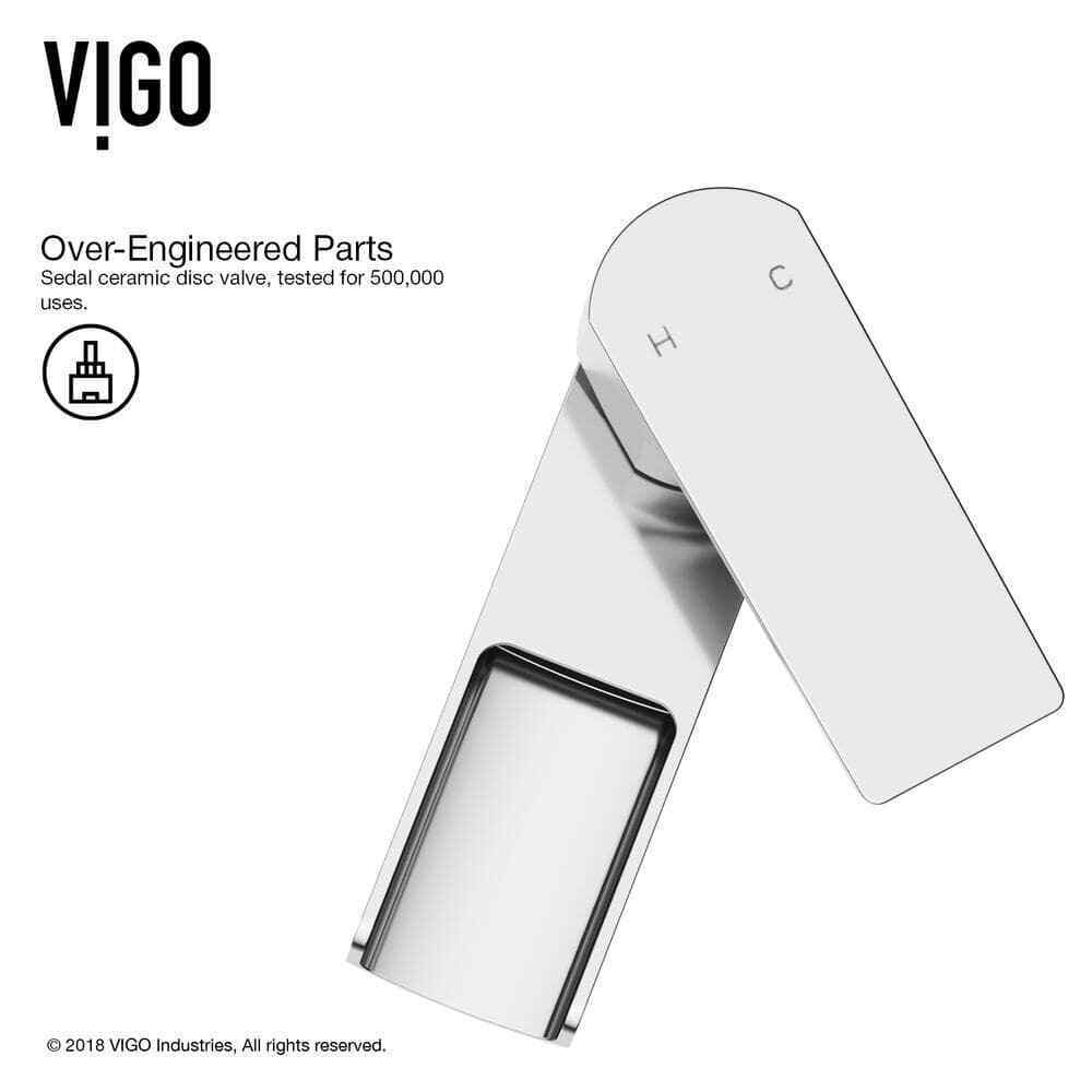 VIGO Ileana Single Handle Single-Hole Bathroom Faucet in Chrome VG01042CH