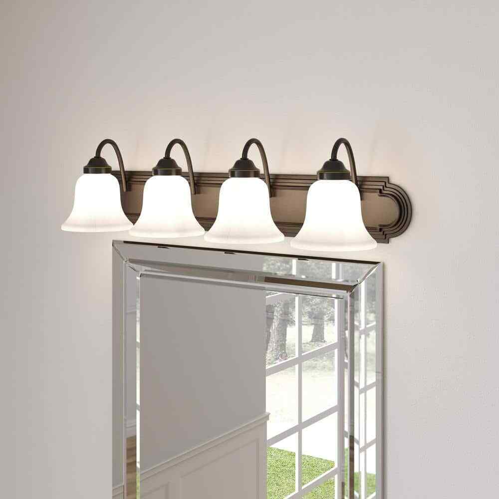 Progress Lighting Solvang 30 in. 4-Light Antique Bronze Vanity Light