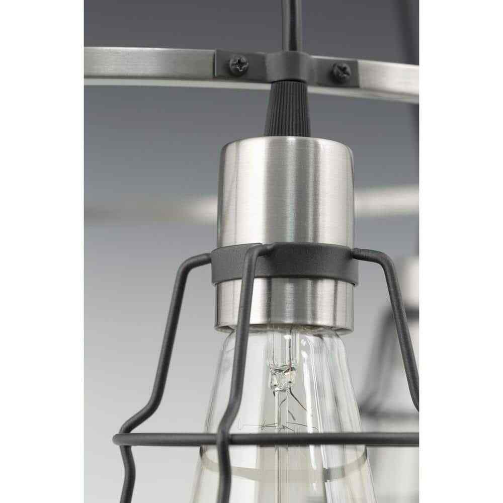 Progress Lighting Gauge Collection 1-Light Graphite Farmhouse Bath Vanity Light