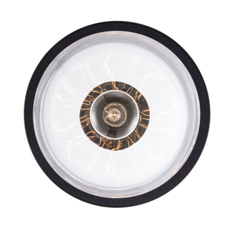 Bel Air Lighting Dorina 1-Light Black Mason Jar Hanging Kitchen Pendant Light