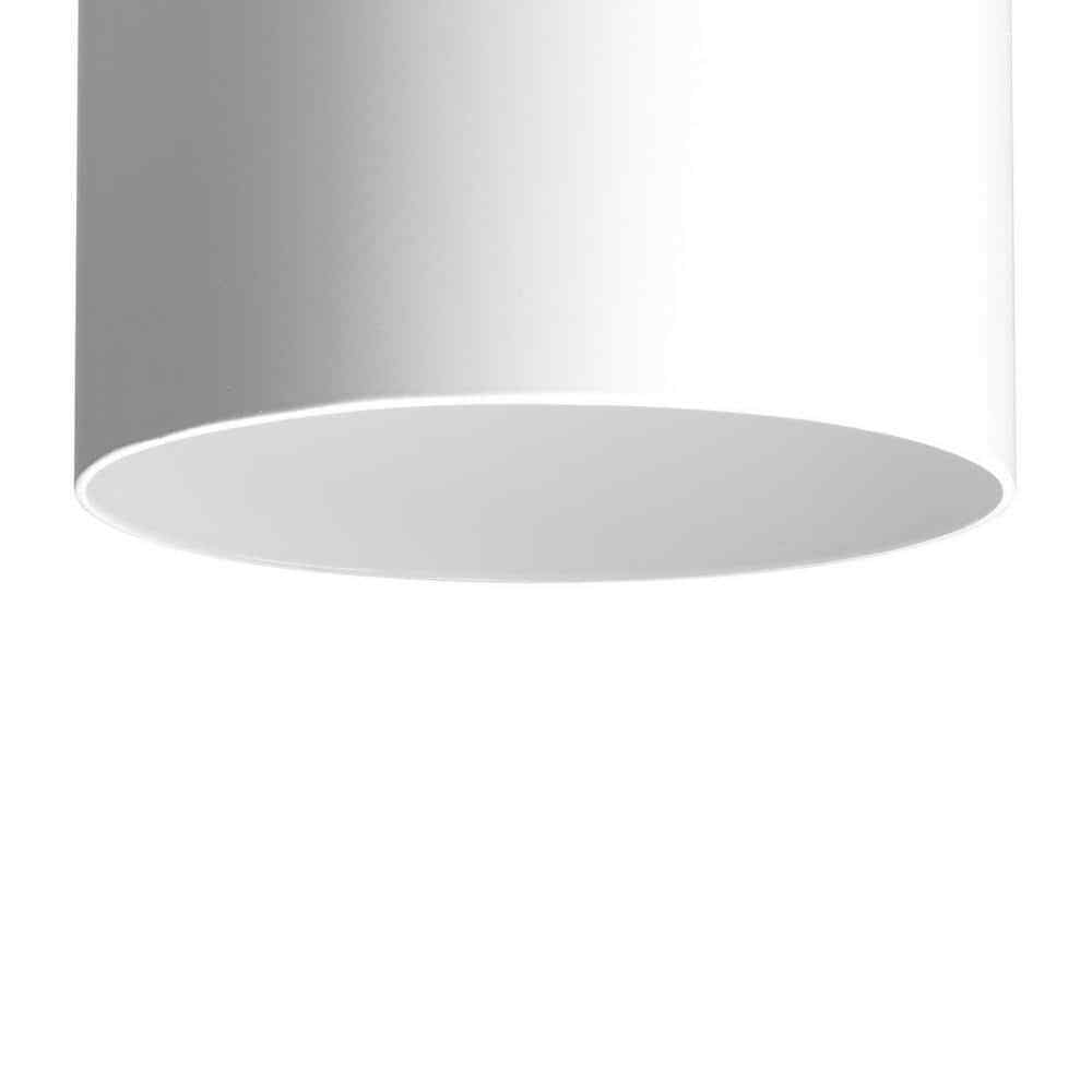 Progress Lighting Cylinder 5 in. White Modern Outdoor Wall Lantern Light