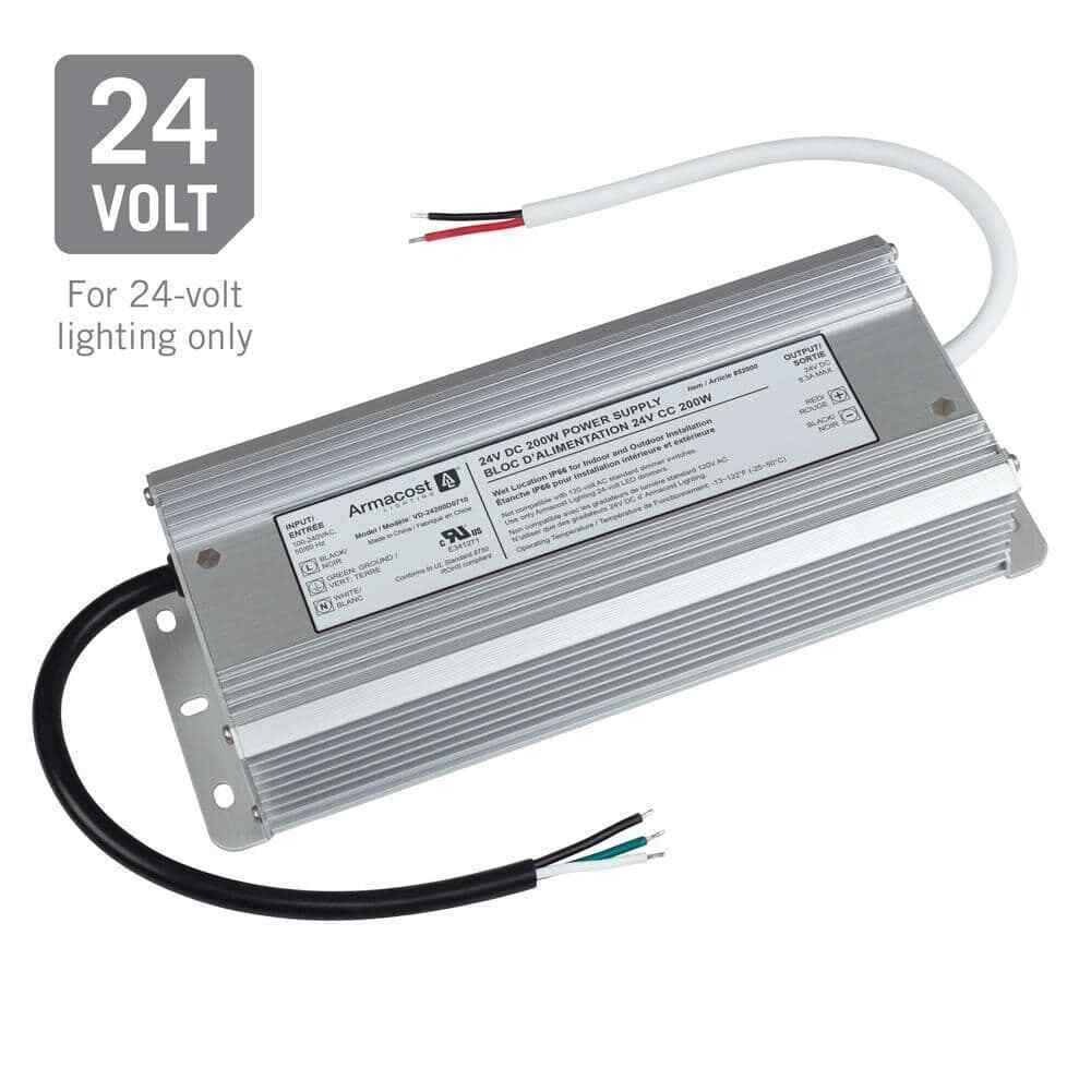 Armacost Lighting 200-Watt 24-Volt DC LED Transformer Standard Power Supply