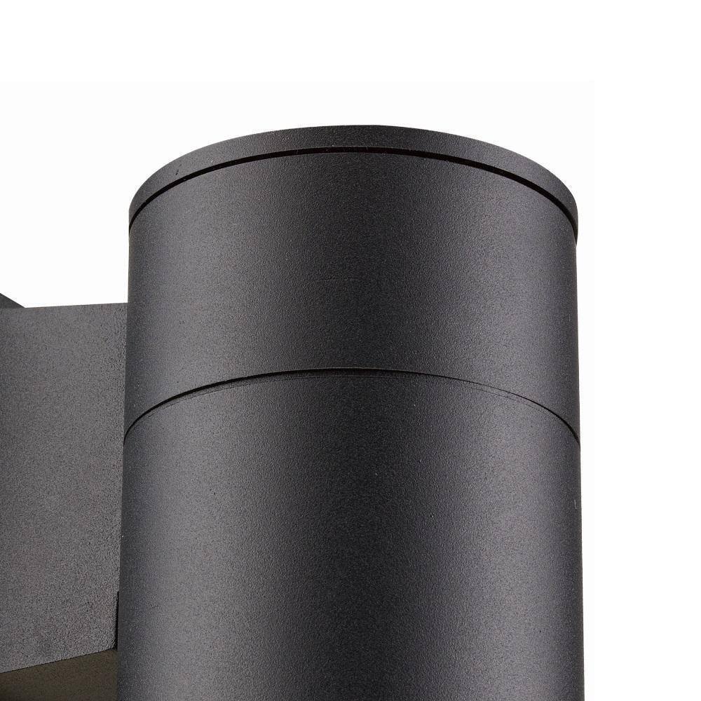 Bel Air Lighting Compact 8 in. Black Integrated LED Outdoor Wall Light Fixture