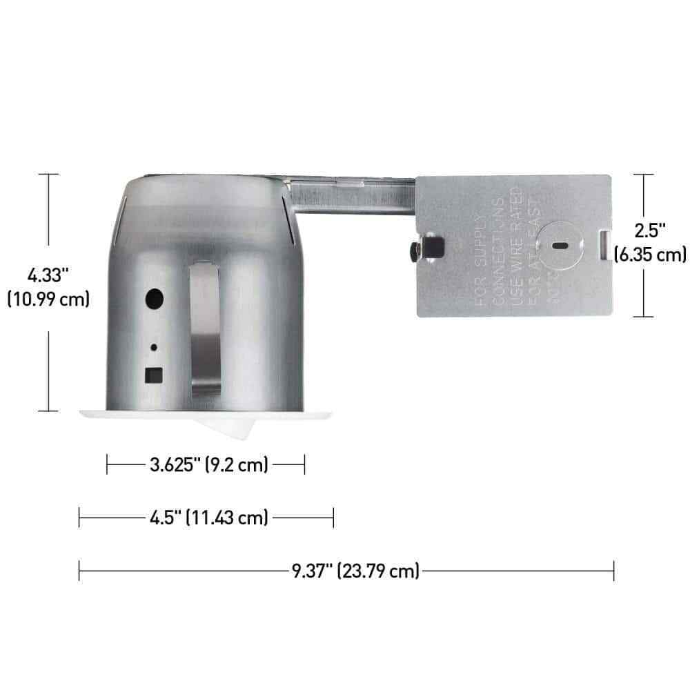 Globe Electric 4 in. White Dimmable Recessed Lighting Kit 10-Pack
