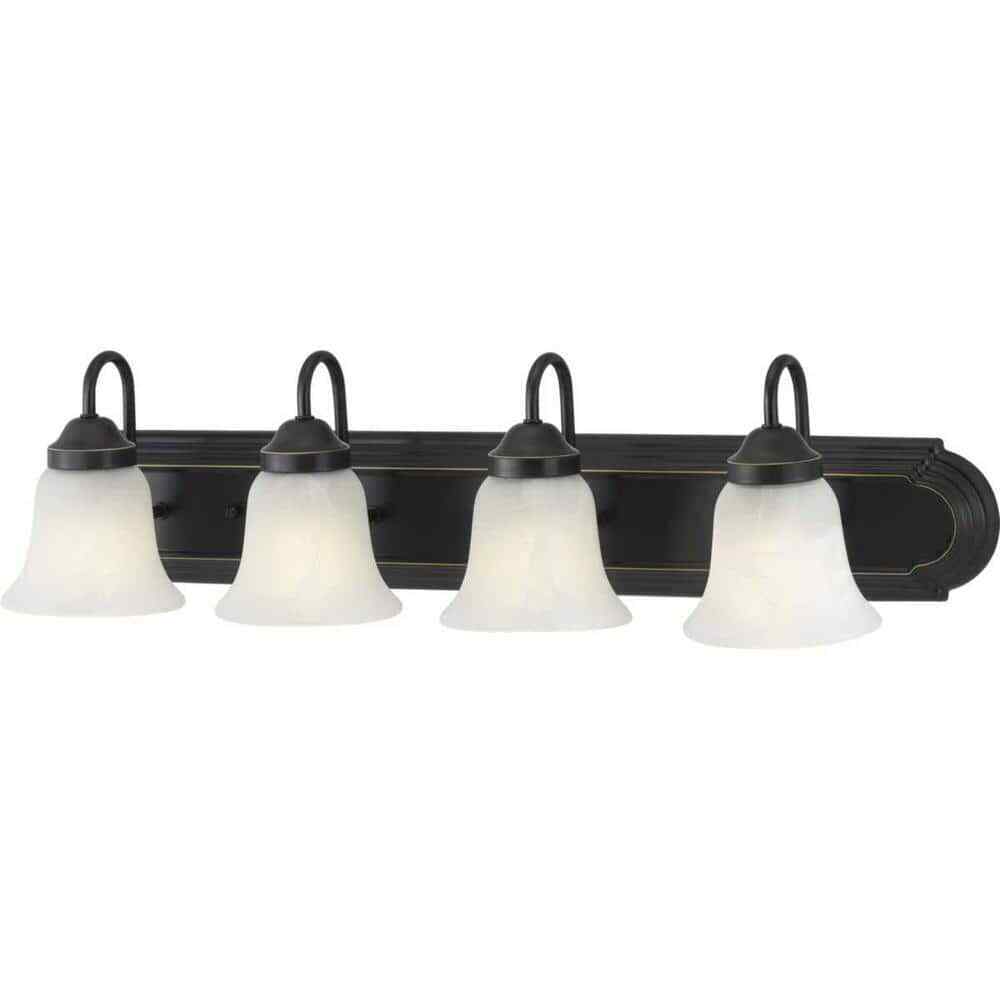 Progress Lighting Solvang 30 in. 4-Light Antique Bronze Vanity Light