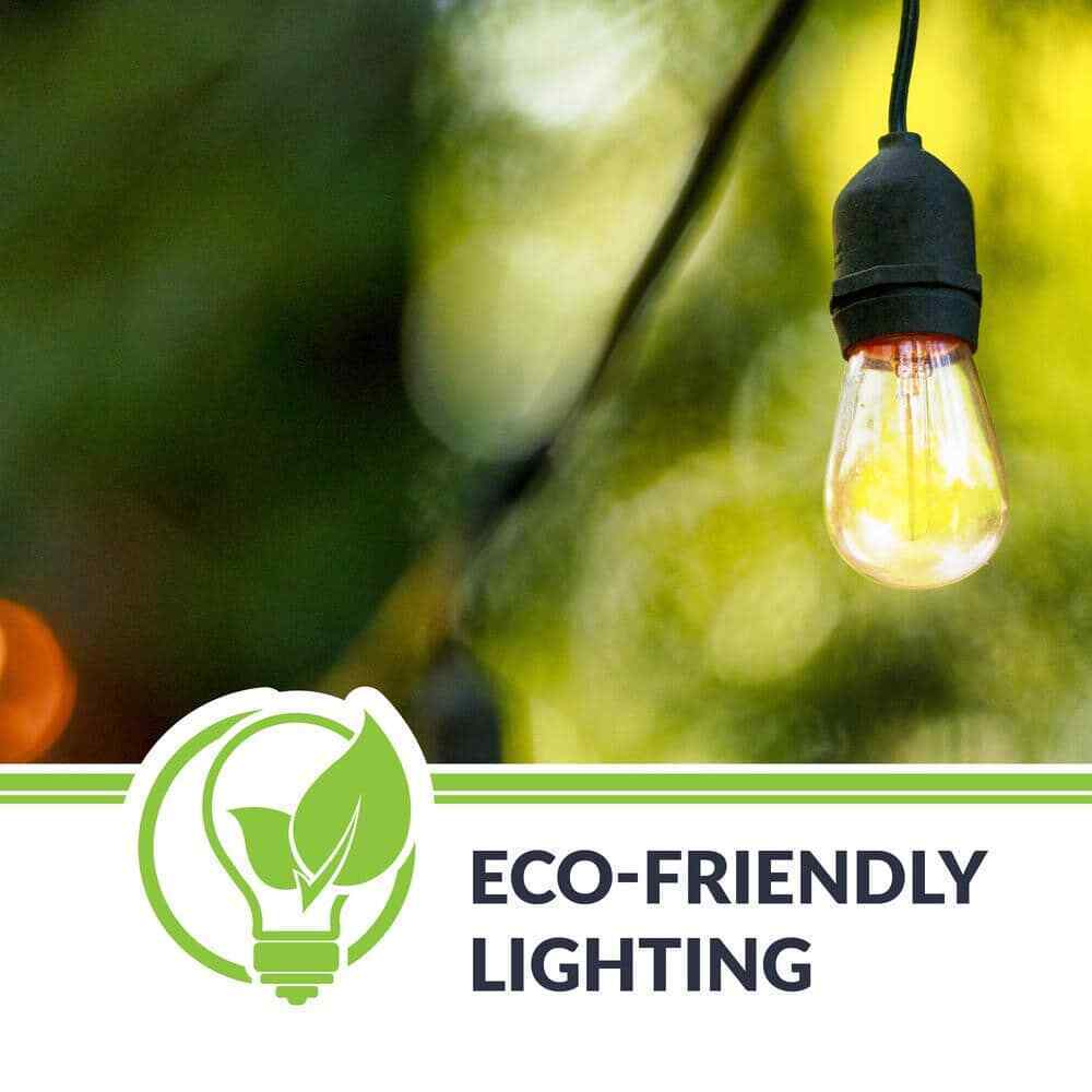 Newhouse Lighting S14 Shatter-Resistant String Light Edison LED Bulbs 30-Pack