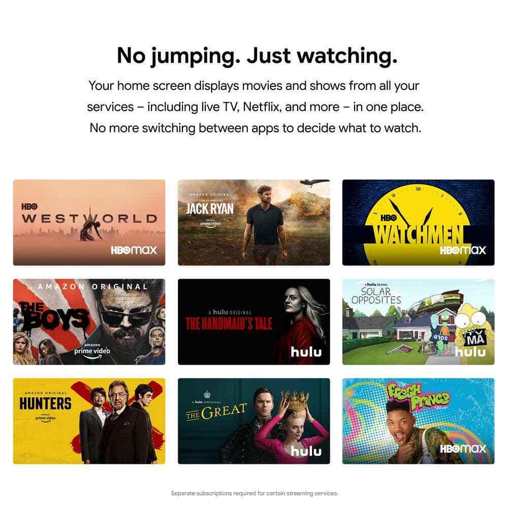 Google Chromecast with Google TV - Streaming Entertainment in 4K HDR - Snow