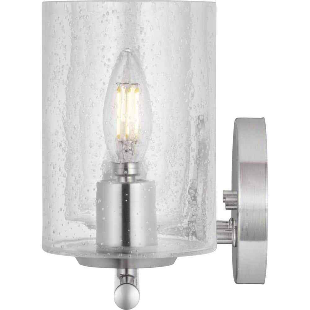 Hampton Bay Champlain 4-Light Brushed Nickel Modern Bathroom Vanity Light