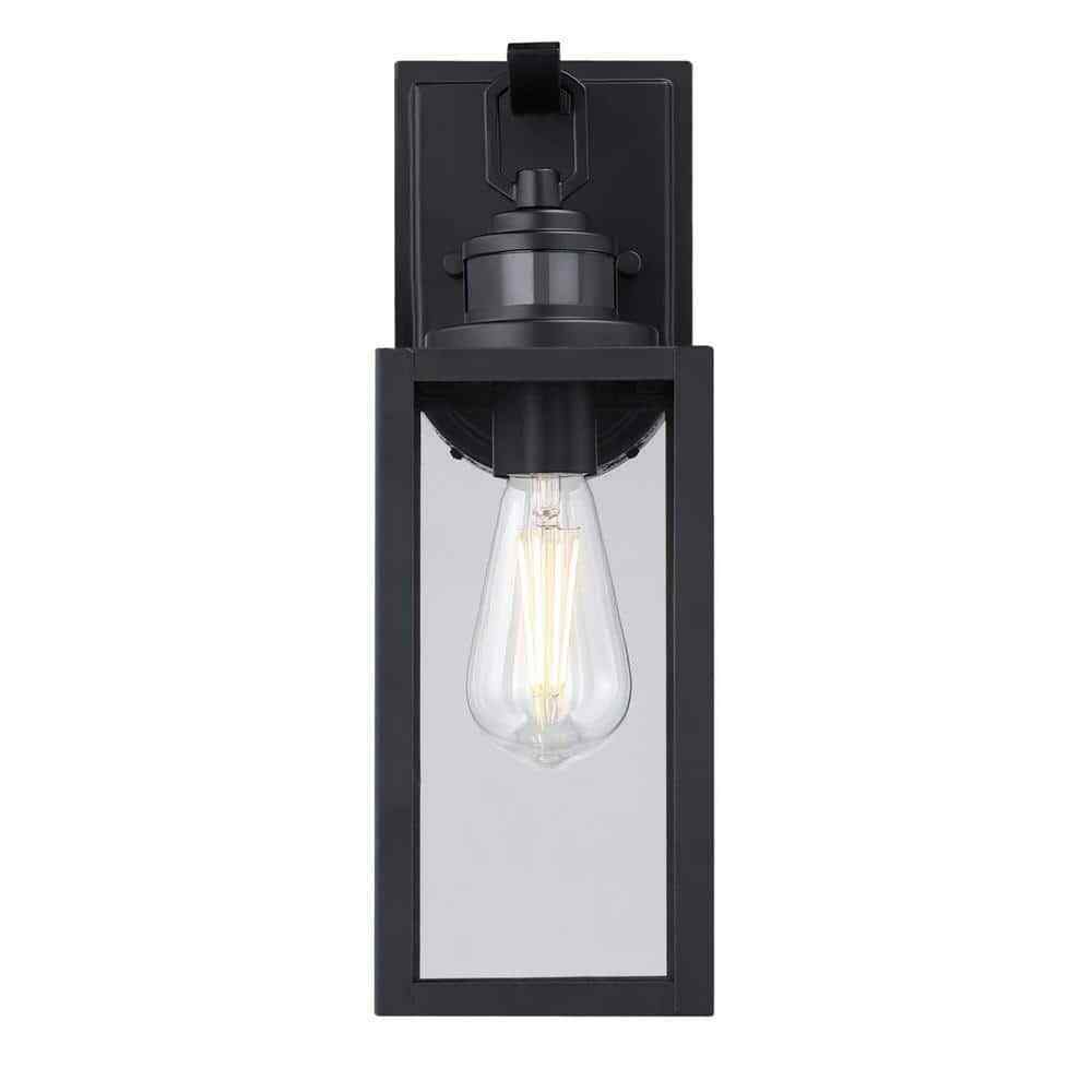 Westinghouse Lighting Victoria 1-Light Matte Black Outdoor Wall Lantern Sconce
