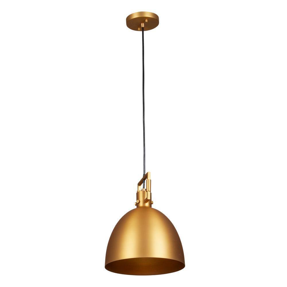 STANFORD LIGHTING Luka 1 Light Brass Modern Farmhouse Pendant