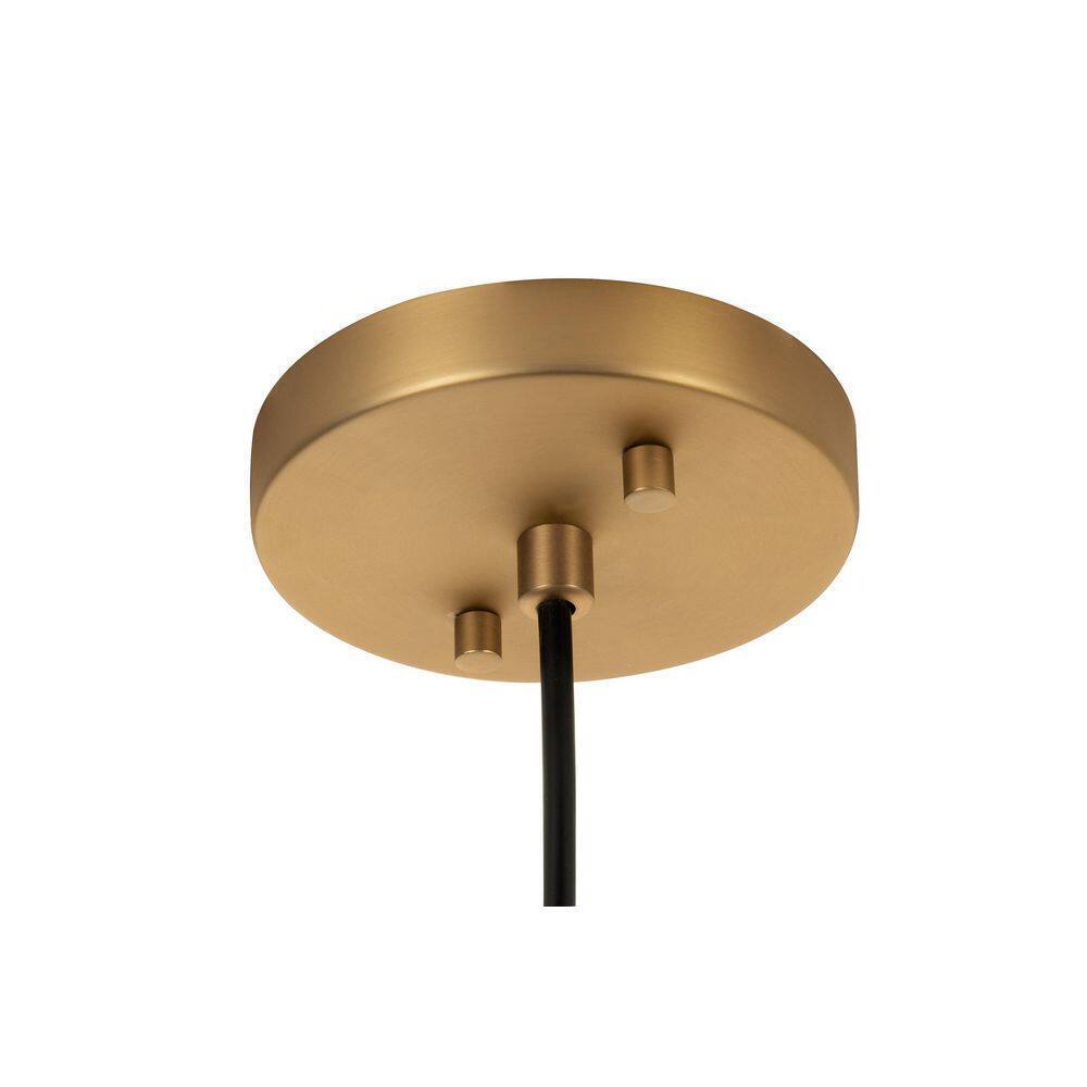 STANFORD LIGHTING Luka 1 Light Brass Modern Farmhouse Pendant