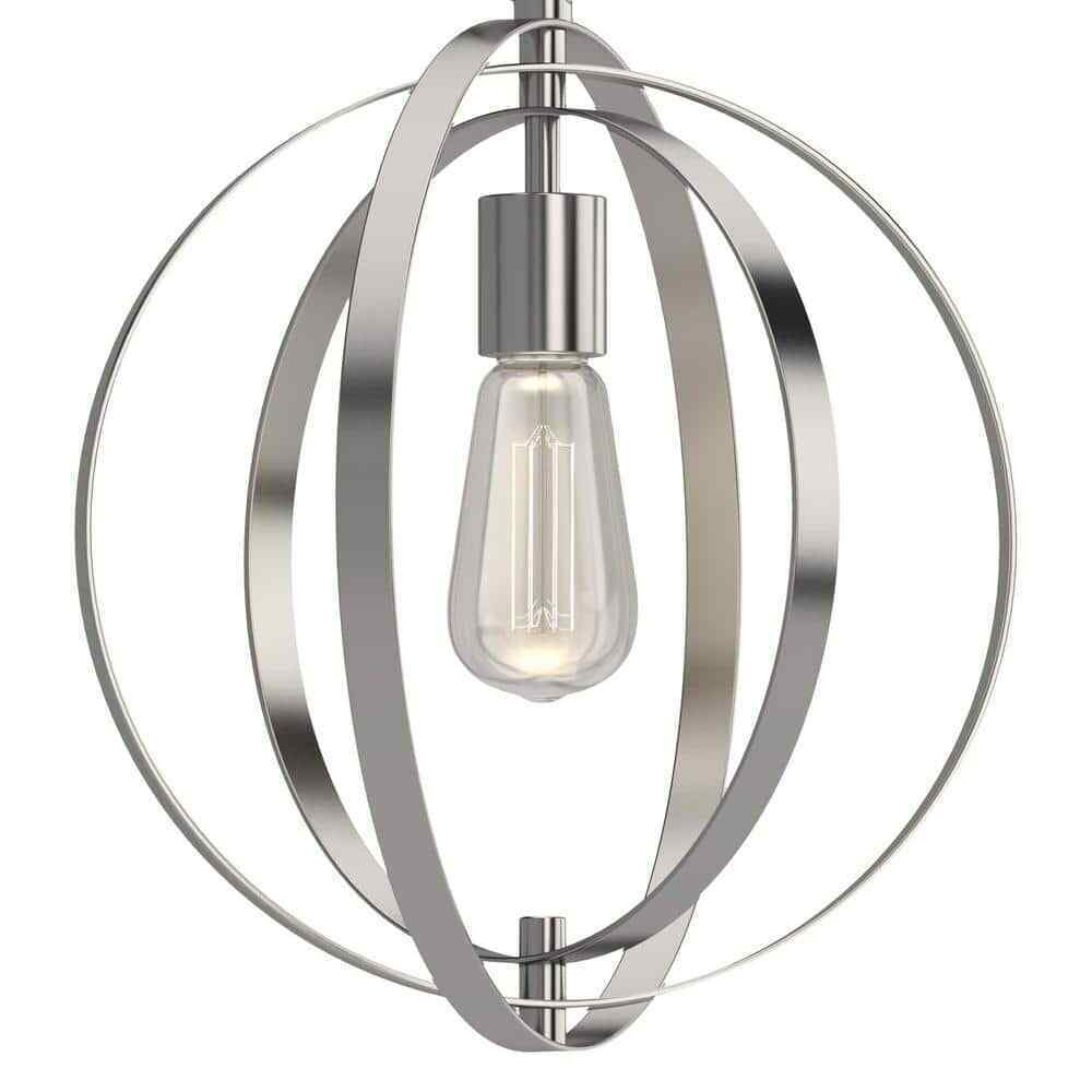 Volume Lighting Harvest Collection 1-Light Brushed Nickel Round Island Pendant