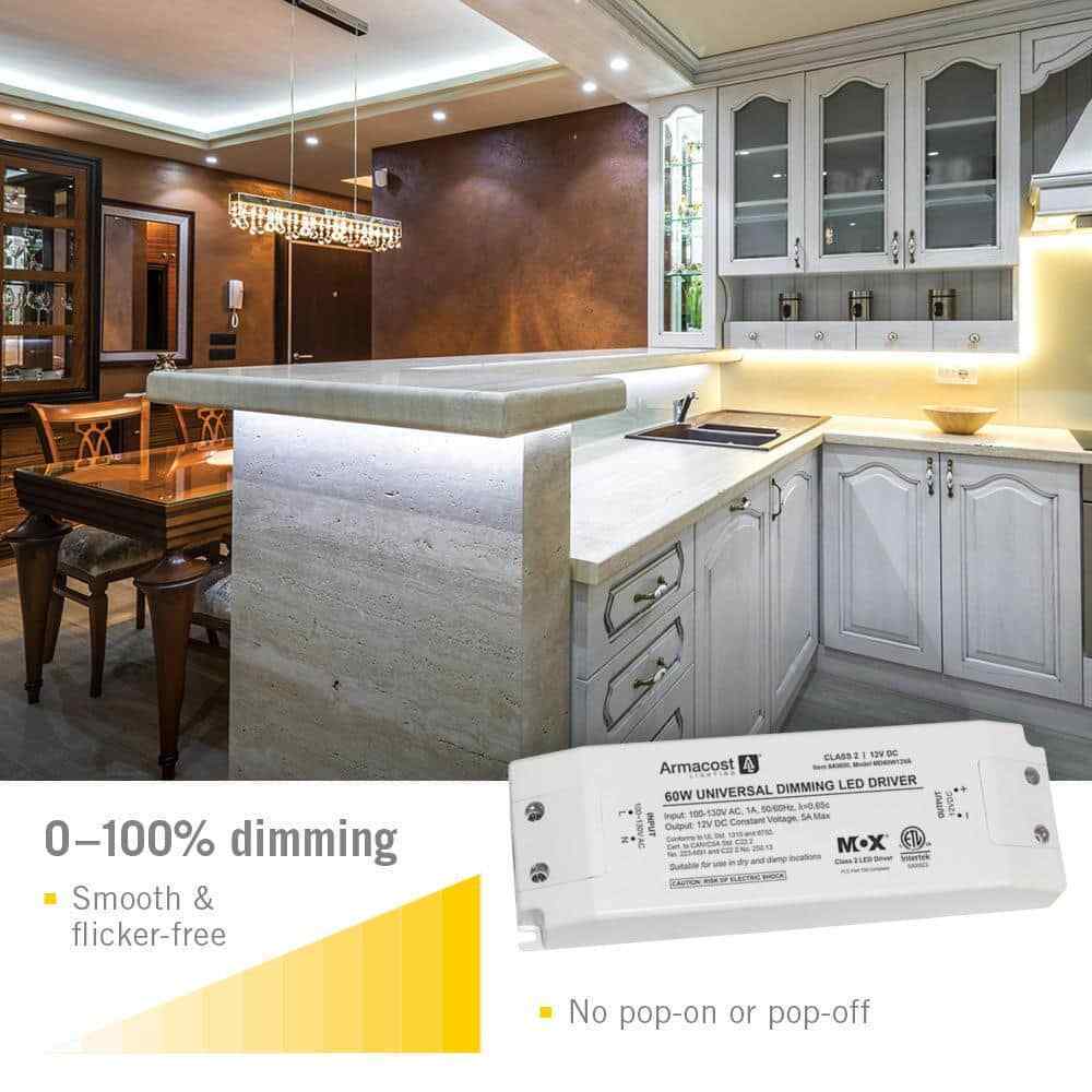Armacost Lighting Universal 60-Watt Dimming LED Driver 12-Volt DC Power Supply