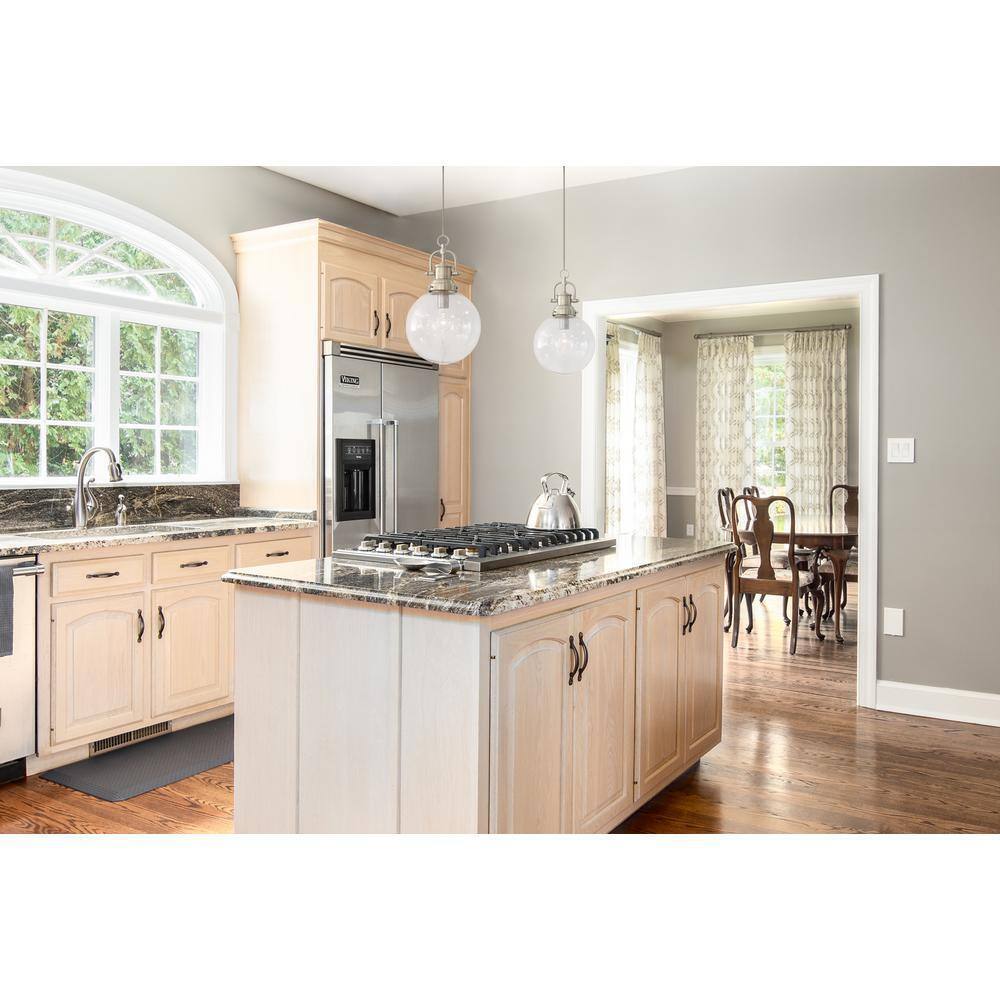 Essential Elements Bryson 10 in. 1-Light Brushed Nickel Pendant 11214