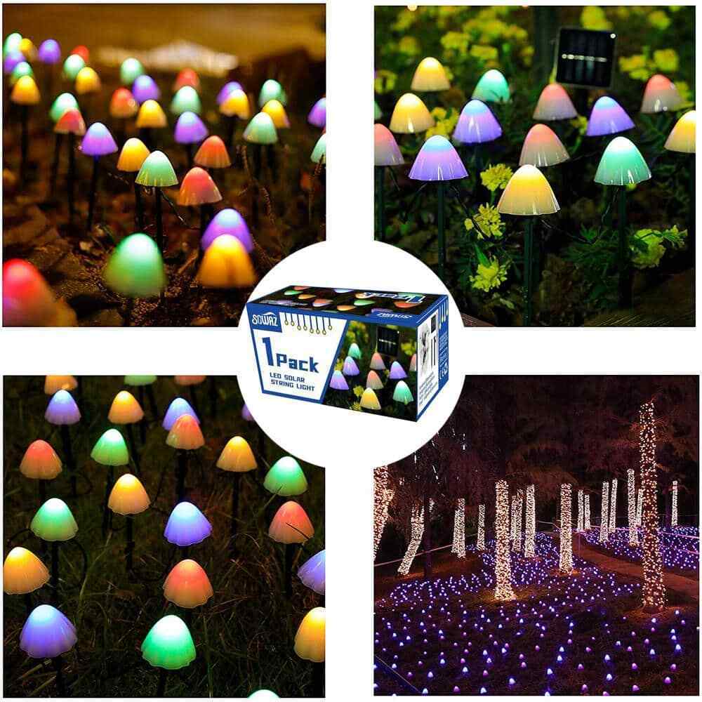 SOWAZ 20 LED 20 ft. Outdoor Solar Integrated LED Bulb String Light