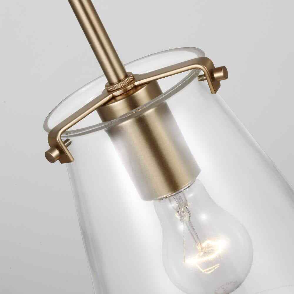 Generation Lighting Blaine 1-Light Satin Brass Hanging Pendant