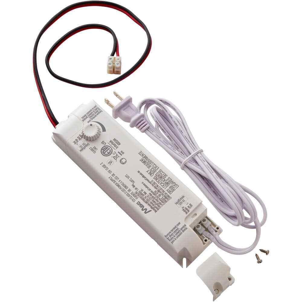 Commercial Electric 60-Watt 12-Volt LED Lighting Power Supply with Dimmer 17065