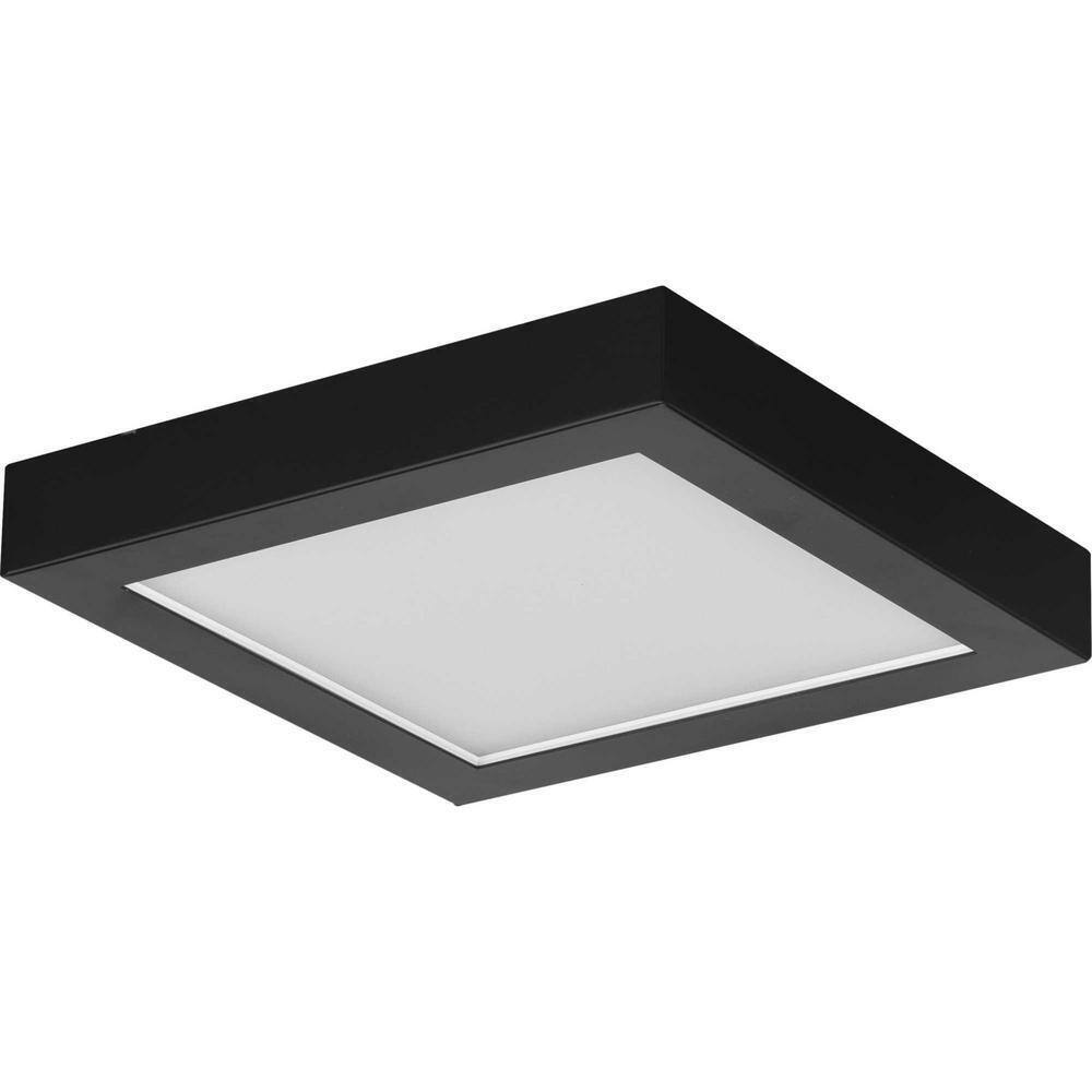 Progress Lighting Everlume White Integrated LED Edgelit Square Semi-Flush Mount