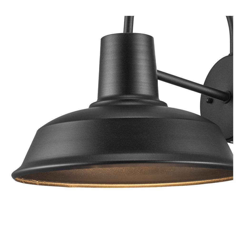 Bel Air Lighting Tacoma 1-Light Black Farmhouse Outdoor Barn Light Wall Sconce