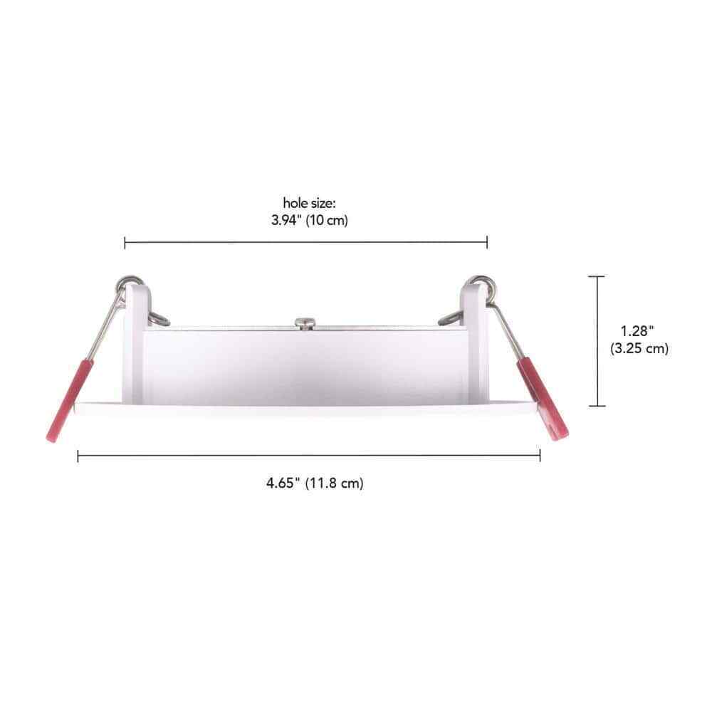 Commercial Electric 4 in. LED Slim 3 CCT Canless - White 12-Pack 92085