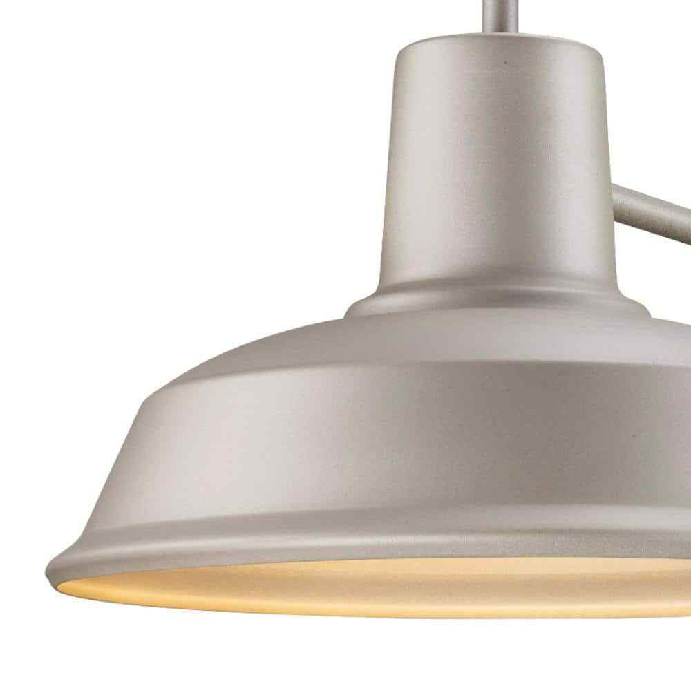 Bel Air Lighting Tacoma 1-Light Silver Farmhouse Outdoor Barn Light Wall Sconce