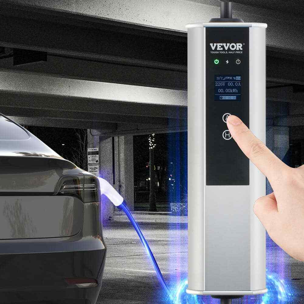 VEVOR Level 2 EV Charger 240V Home EV Charging Station w/ 25 ft. Cable NEMA