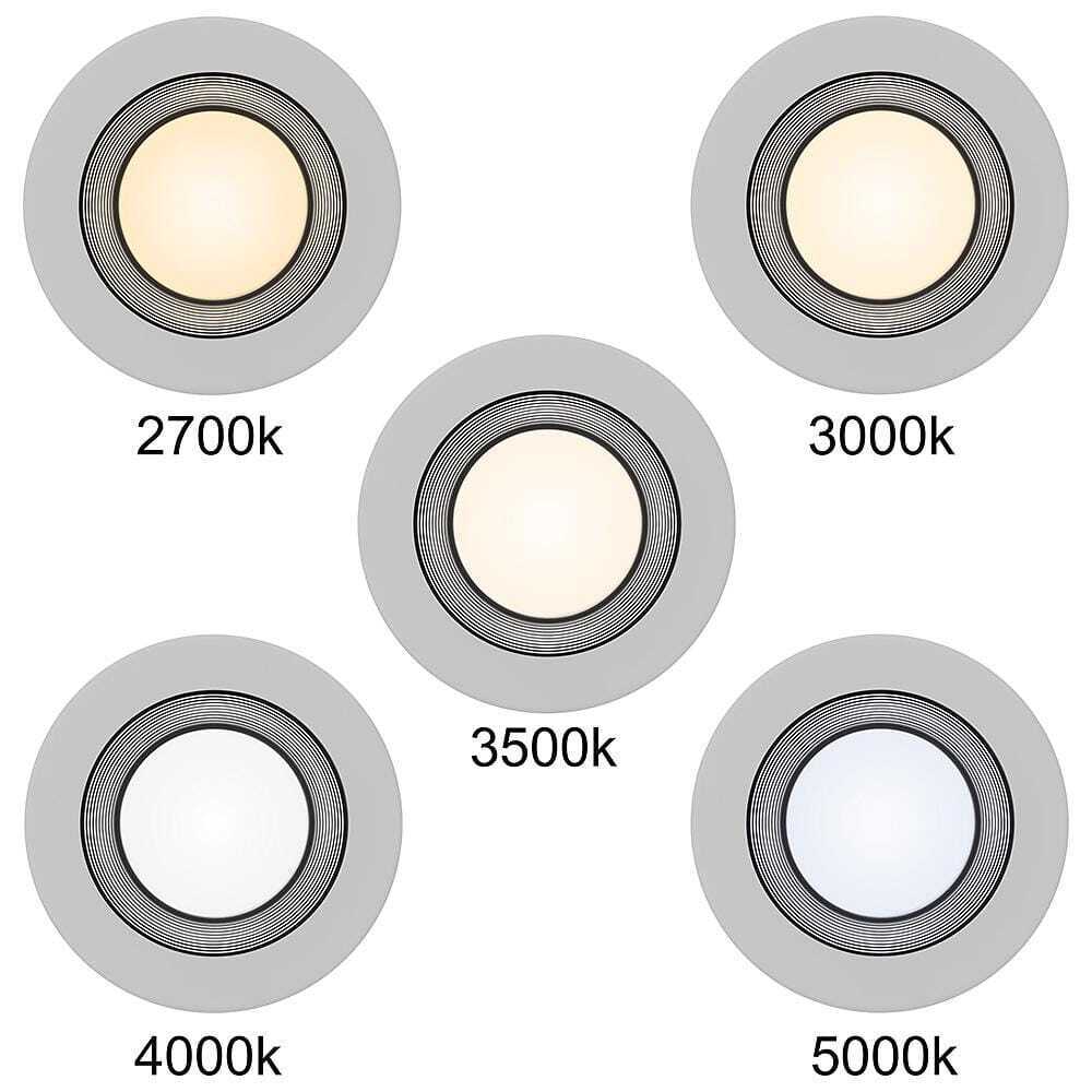 Commercial Electric 6 in. 30 Lighting Options LED Recessed Light Trim Kitchen