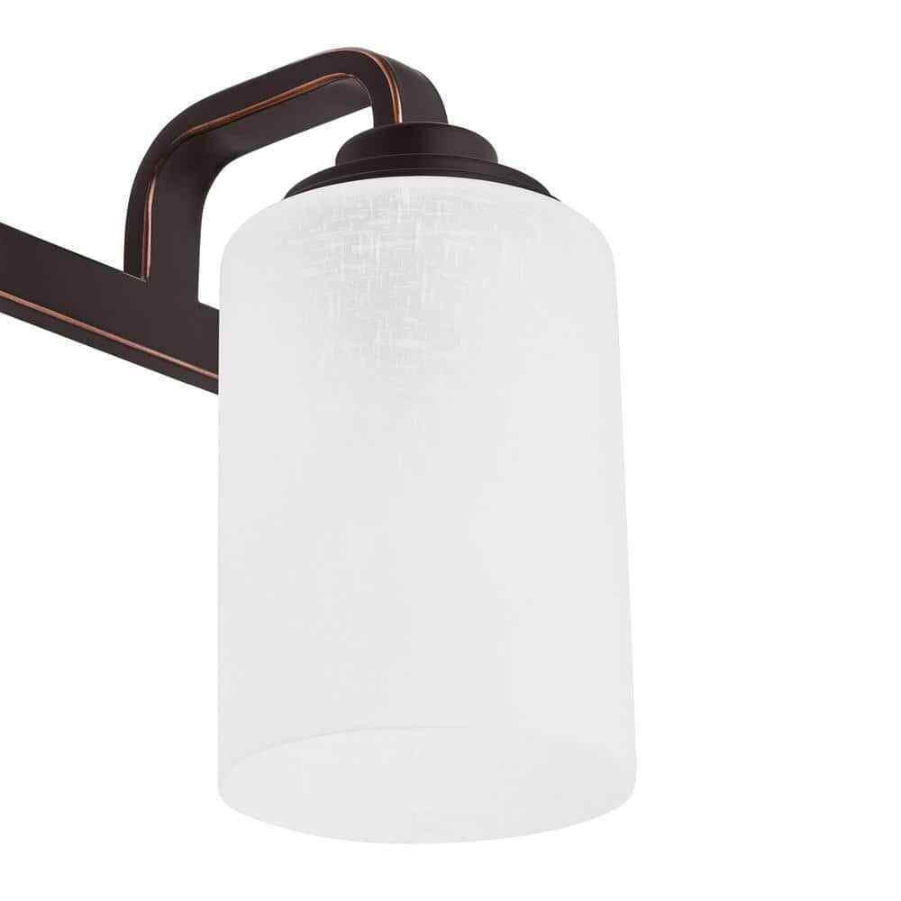 Hampton Bay Hartford Lake 29 in. 4-Light Oil Rubbed Bronze Bathroom Vanity Light