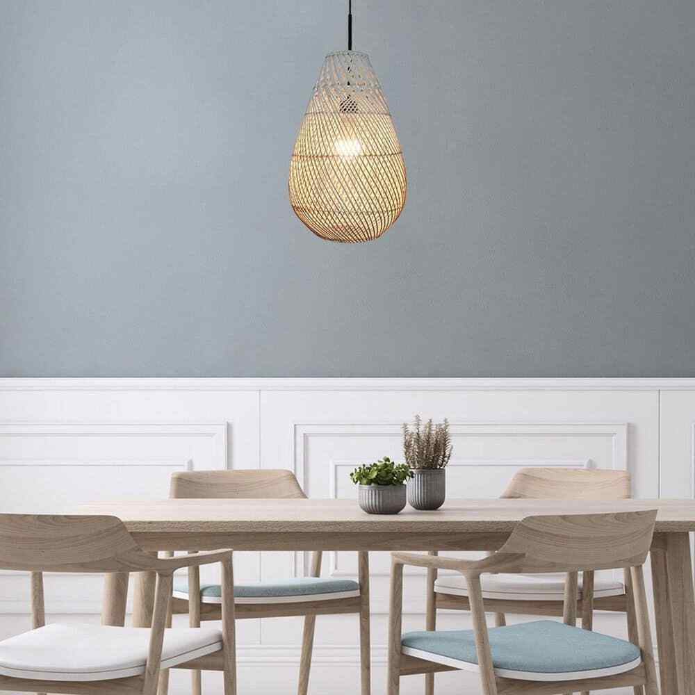 Bel Air Lighting Bernice 11.75 in. 1-Light Black Bohemian Hanging Pendant Light