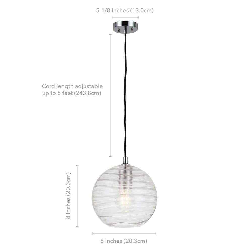 Meyer&Cross Wayve Polished Nickel Pendant PD0079