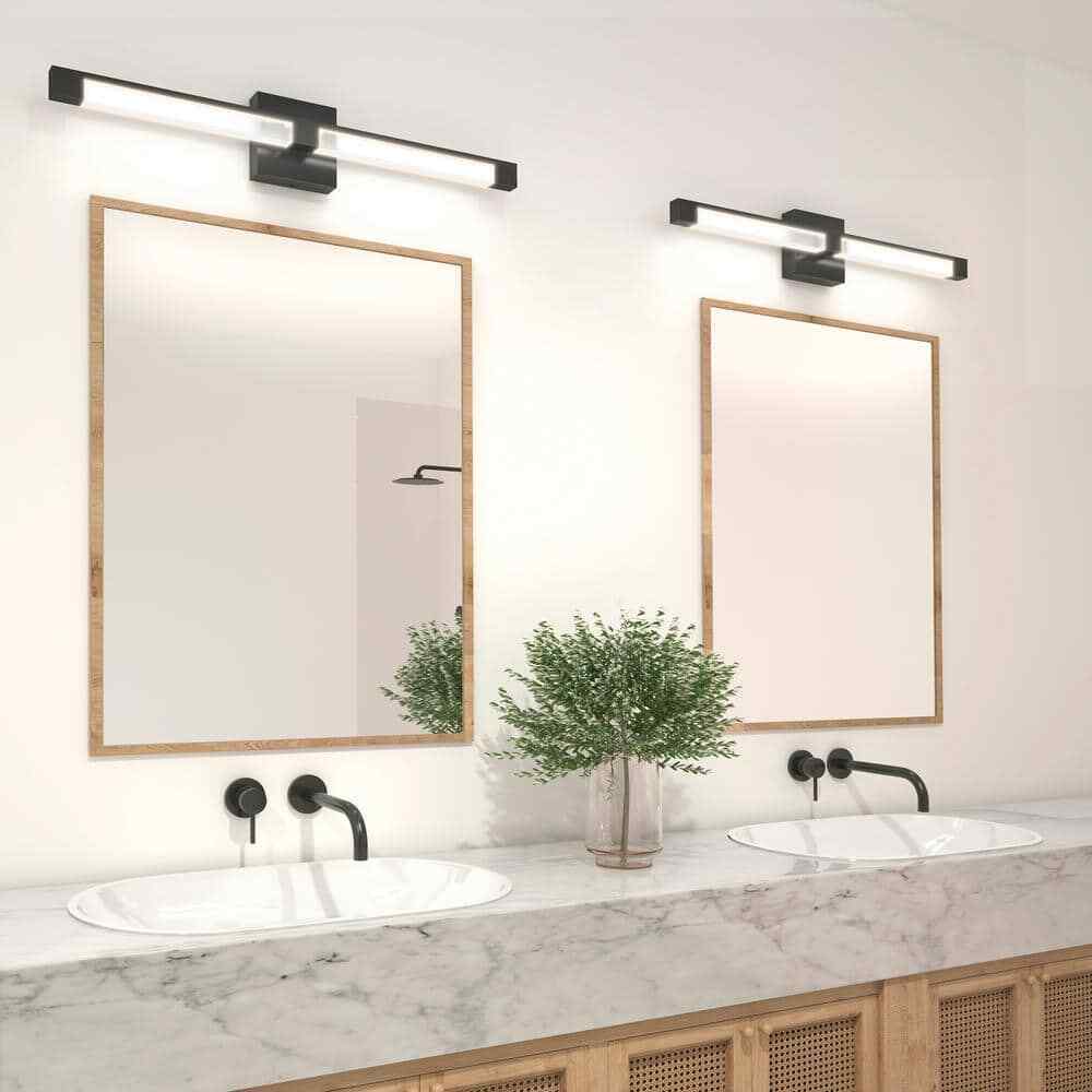 Artika Tivoli 27 in. Integrated LED Matte Black Vanity Light Bar Wall Fixture