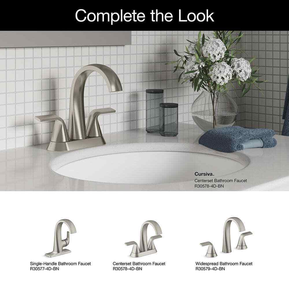 KOHLER Cursiva 24 in. Towel Bar in Vibrant Brushed Nickel