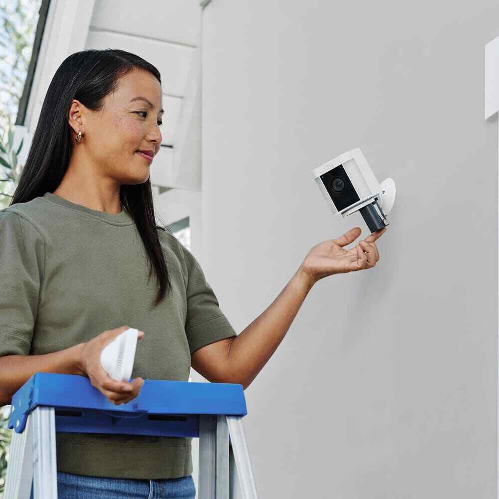 Ring Spotlight Cam Plus Battery Smart Security Video Camera w/ LED Light 2-Pack