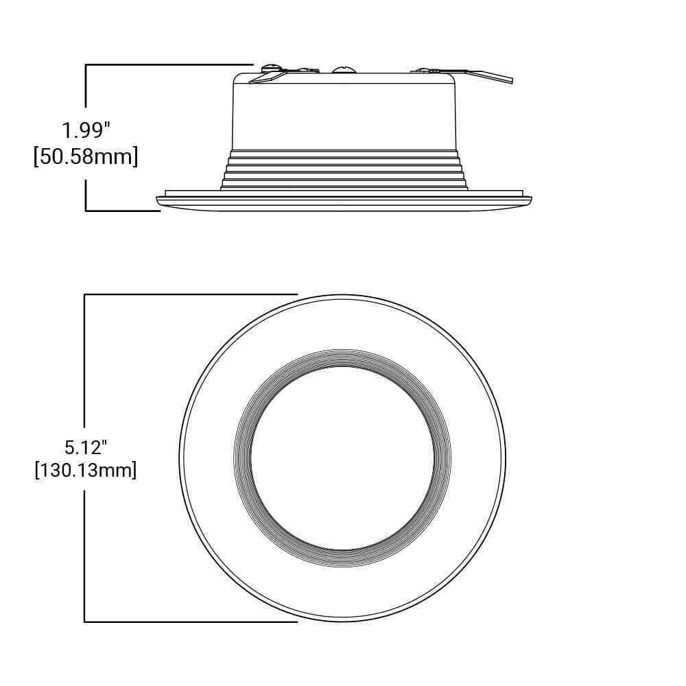 HALO RL4 Series 4-inch recessed LED retrofit module, Integrated LED Matte white