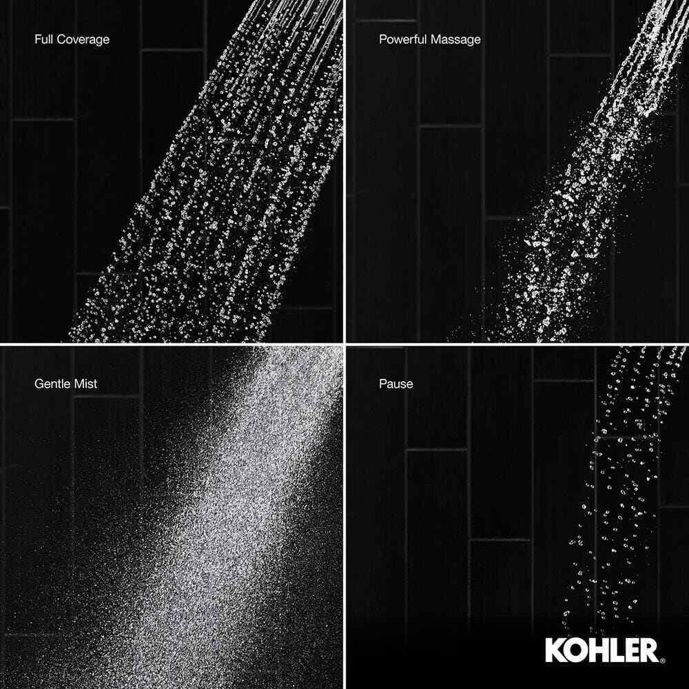 KOHLER Claro 3-Spray Wall Mount Handheld Shower Head 1.75 GPM